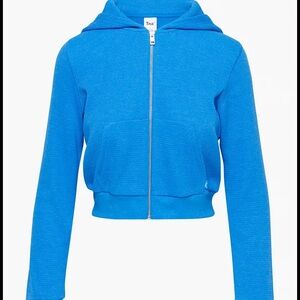 NWOT blue aritzia tna zip up